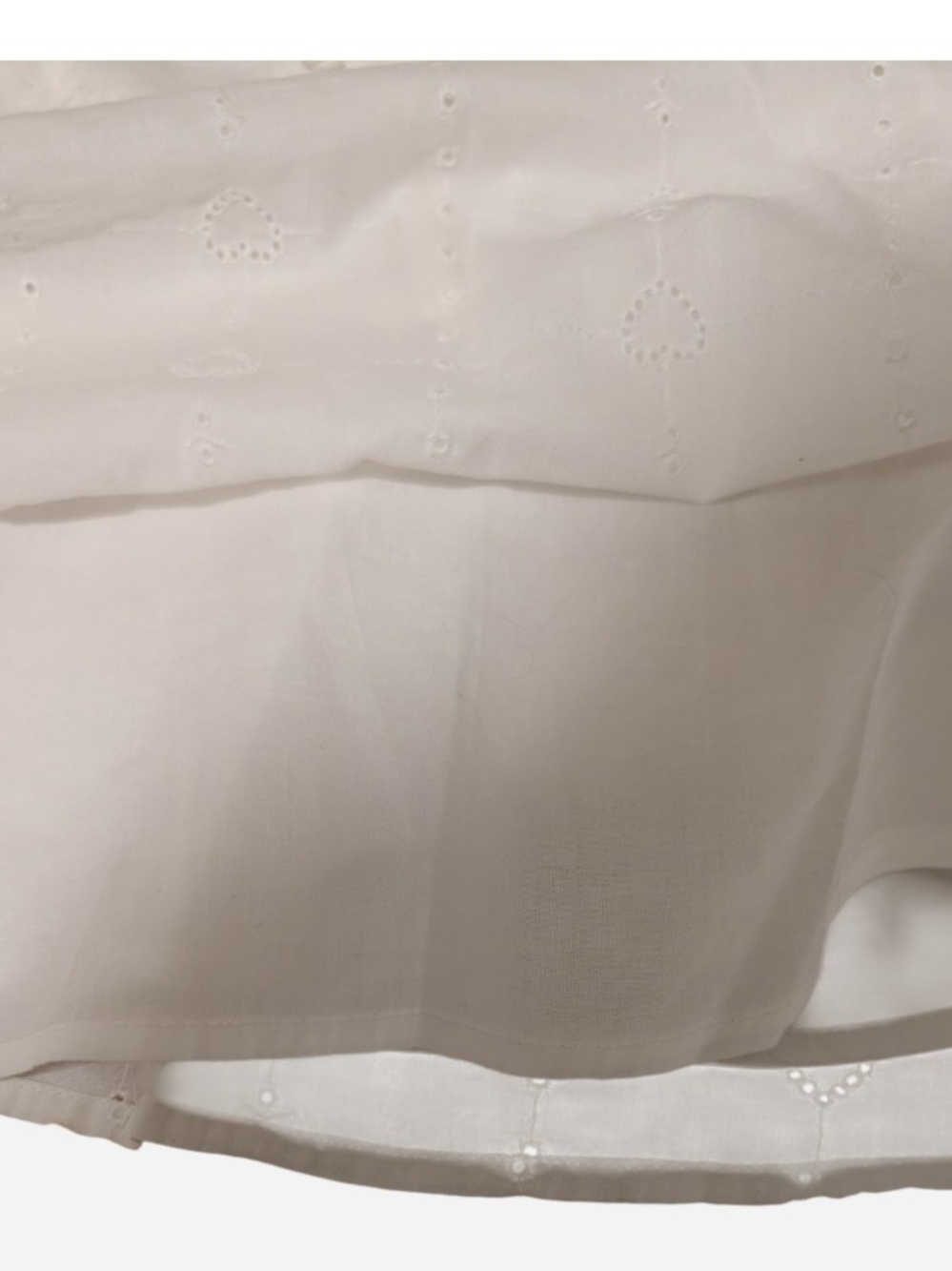 Universal Thread Cream Eyelet Peasant Top - Picture 10 of 10